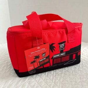 NWT Trader Joe's Mini Insulated Bag RED